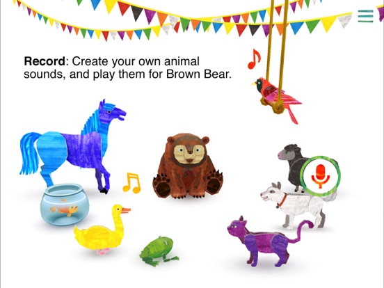 Eric Carle’s Brown Bear Animal Parade iPad app afbeelding 5