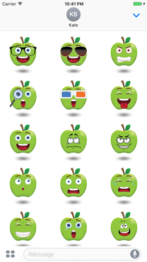 Sticker Me: Green Apple Faces(圖2)-速報App