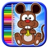 Sweet Rat Cheese Coloring Page Fun Game For Kids