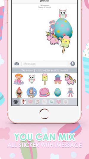 Pastel Emoji Stickers Keyboard Themes ChatStick(圖3)-速報App