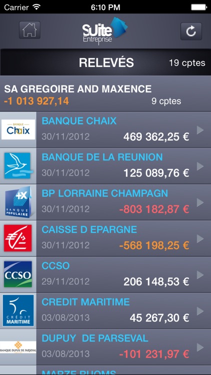 Suite Entreprise Mobile Banque Populaire