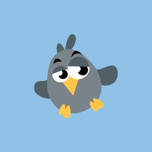 Lazy Bird Stickers for iMessage iOS App