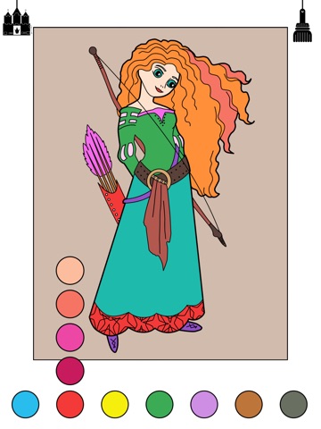 Super Simple Coloring Book: Princess - Free screenshot 3