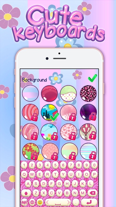可愛い キーボード カラフ ル テーマ や 背景 Iphoneアプリ Applion