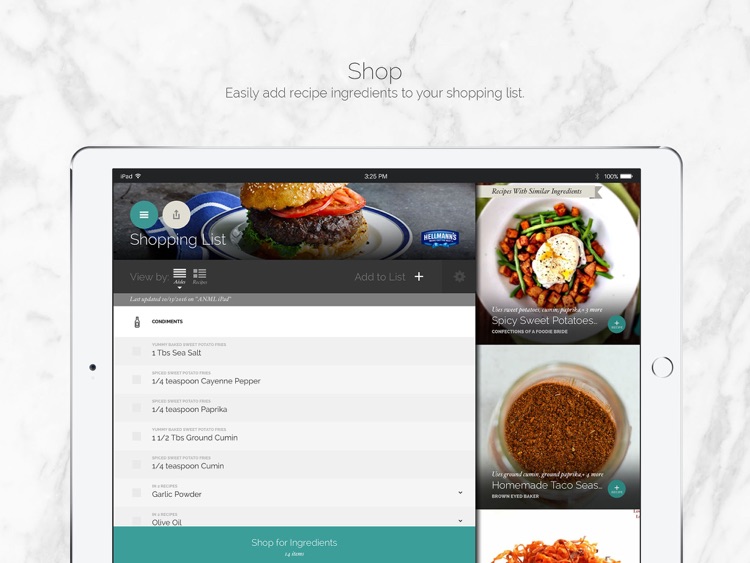 Yummly Recipes & Shopping List for iPad screenshot-3