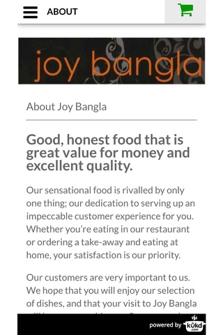 Joy Bangla Indian Takeaway screenshot 4