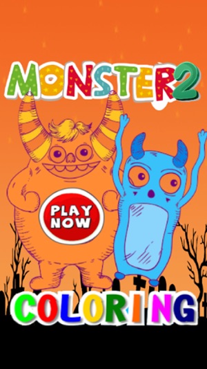 Monster happy halloween free crayon games for kids(圖1)-速報App