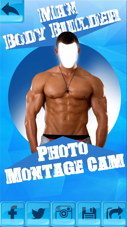 Man Body.Builder Photo Montage Cam – Put Your Head In Hole To Get Instant Six Pack Abs & Muscles