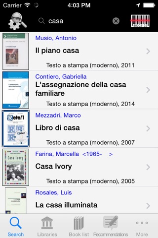 bibliounimi screenshot 2