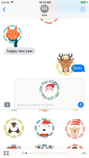 Funny face Christmas characters - Fx Sticker(圖5)-速報App