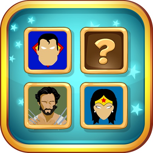 Superhero Cards Matching Fun Riddles For Kids iOS App