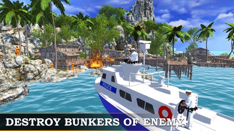 Navy Police Motor Boat Attack – Naval War game screenshot-3