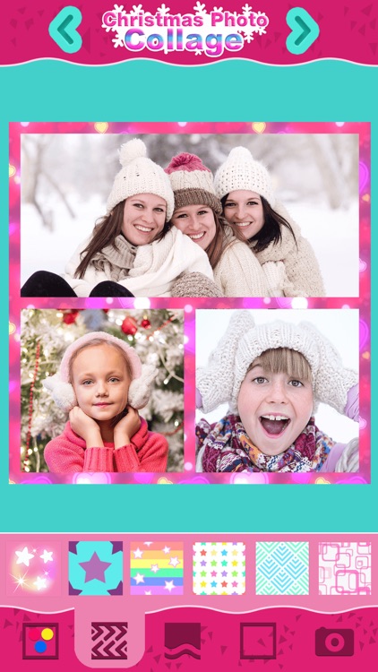 Christmas Photo Collage: Winter Holiday Pic Frames