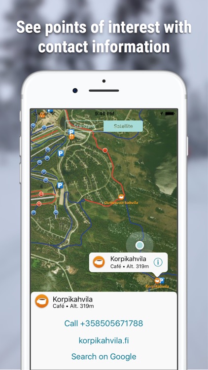 Zmeu Ruka: Ski map & planner screenshot-3