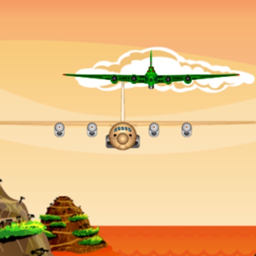 Plane crash-car road rampage icon