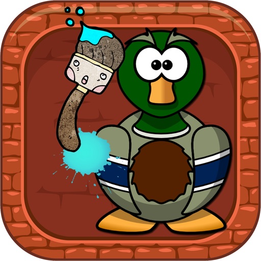 Colorings books Game Duck Shooter iOS App