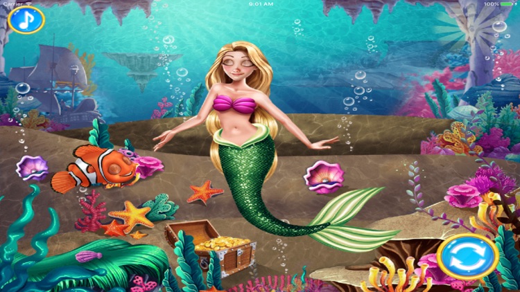 美人鱼的婚纱装扮 - 不用网络也能玩的游戏 screenshot-3