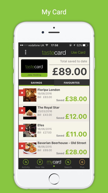 tastecard dining discounts