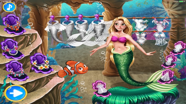 美人鱼的婚纱装扮 - 不用网络也能玩的游戏