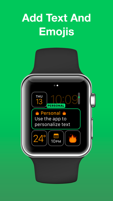 Personal - Emoji and Text for Watch Faces Screenshot 1