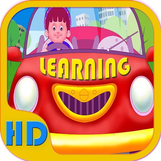 Kids ABC Interactive Learning With Beautiful Vehicle Flash Cards