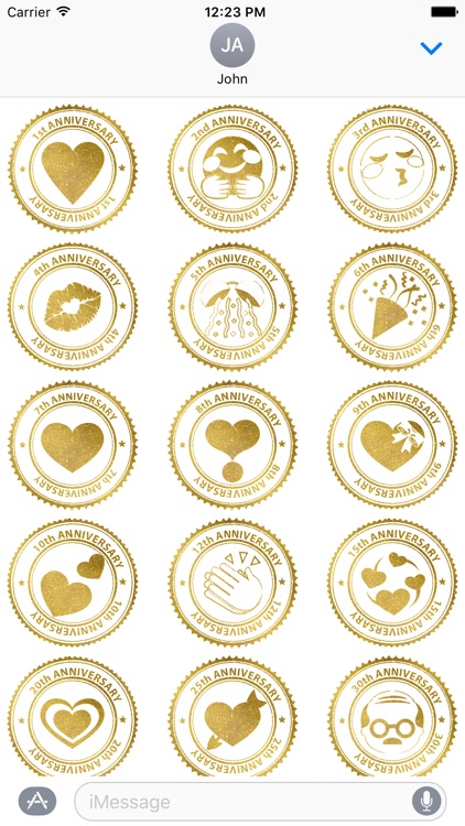 Anniversary Stickers