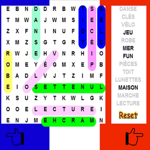 French Word Search - Language - 10 Levels iOS App