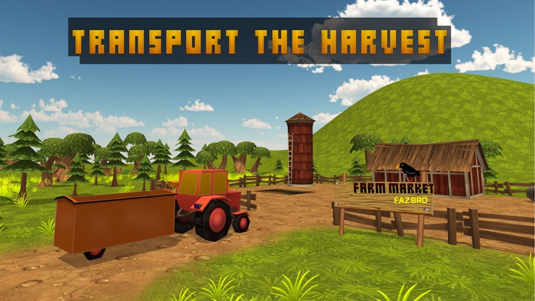 Blocky Farming Simulator USA  Tractor Plow Harvest