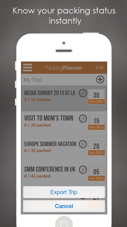 Packing Planner PRO- Travel List for Trip Advisor