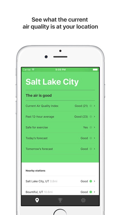 Air Lookout: Simple Air Quality screenshot-0