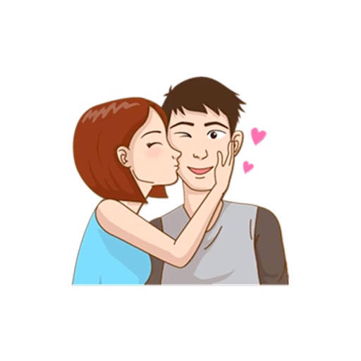 Romantic Couple In Love Stickers icon