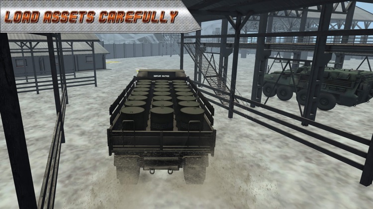 Army Heavy Truck Transport Cargo - Snow Driving 3D