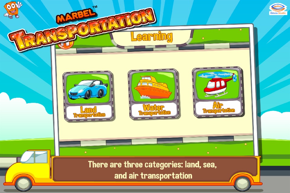 Marbel Transportation Free Edu Games screenshot 2