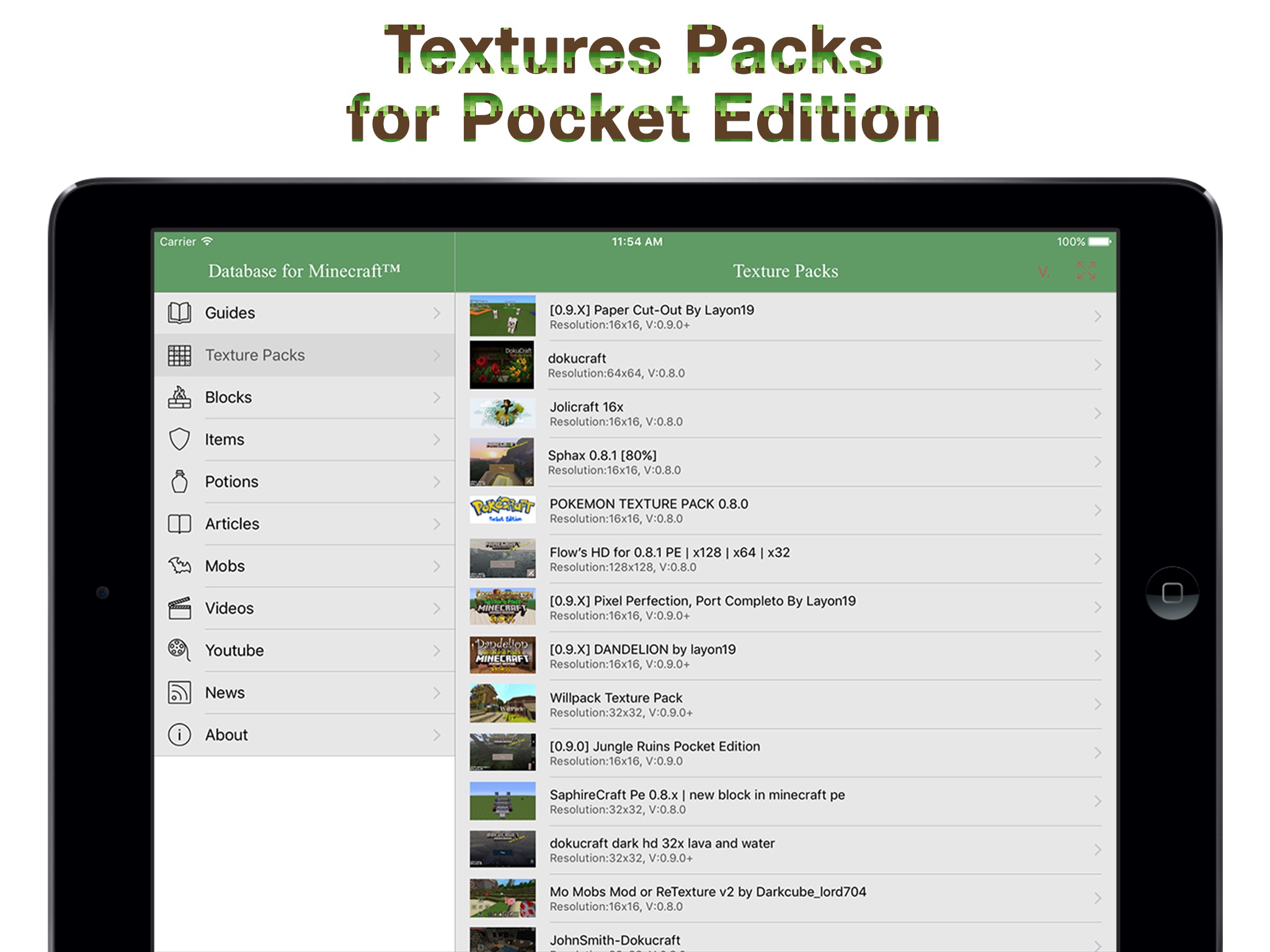 Database for Minecraft - Pocket Edition screenshot 2
