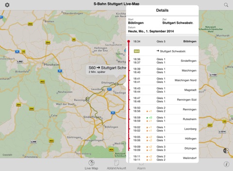 Navi S-Bahn Stuttgart HD screenshot 2