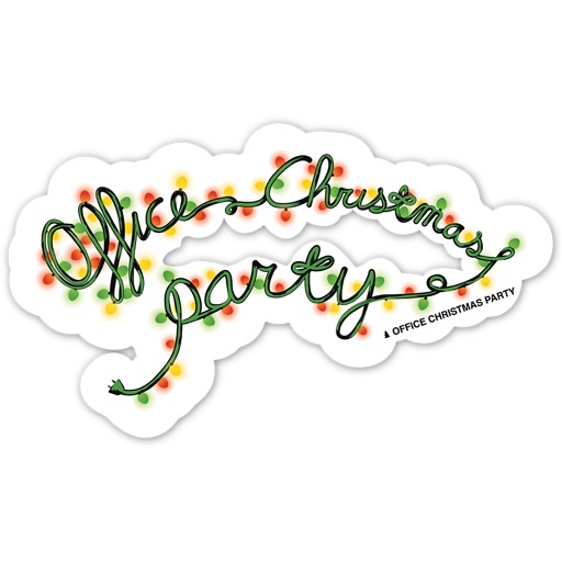 Office Christmas Party Stickers