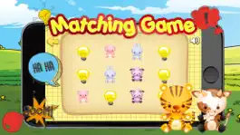 Game screenshot Animals matching game for kids preschool doodle apk