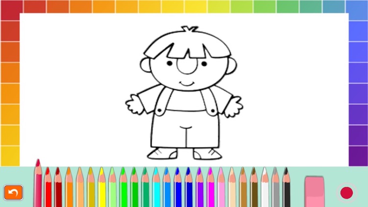 The little boys and girls coloring book free screenshot-4