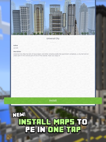City Maps for Minecraft PE - Best Minecraft Maps screenshot 2