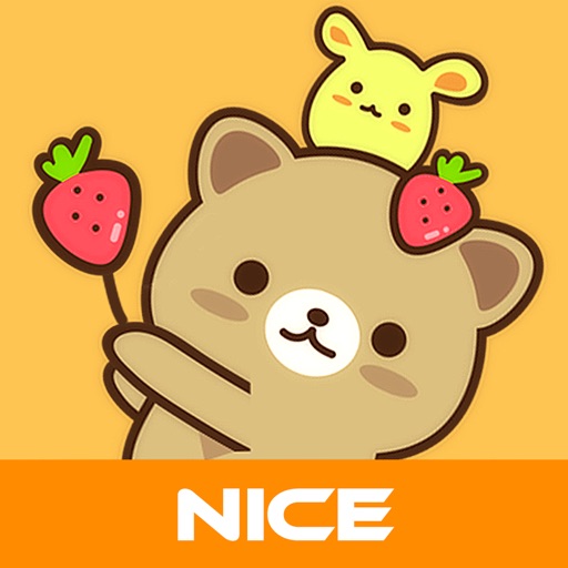 Strawberry Cat - Cute Stickers by NICE Sticker icon