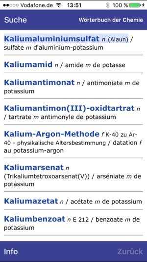 Wörterbuch Chemie Französisch <-> Deutsch(圖3)-速報App