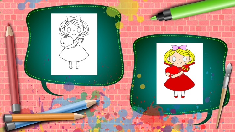 Coloring Book Kids Stories