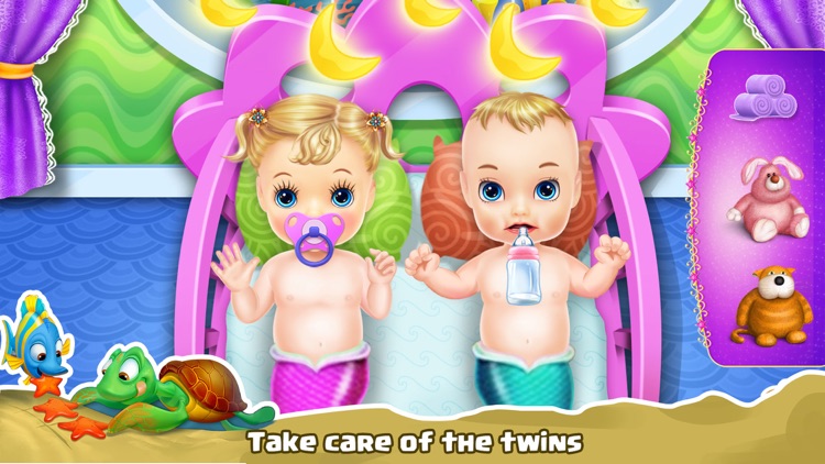 Mermaid newborn twins baby care screenshot-3