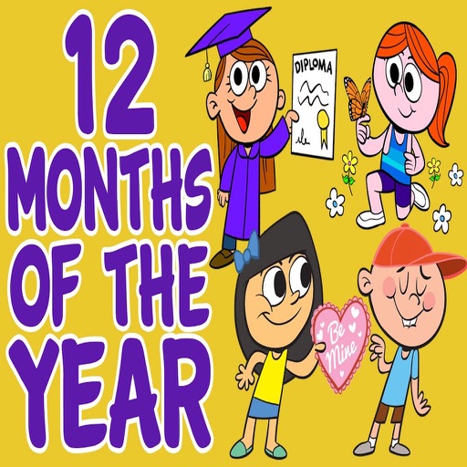 Months Of The Year Learning with Flash Cards and Sounds-A Toddler Calendar Learning icon
