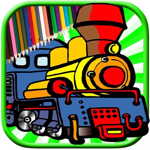 Train Machine Coloring Book Game