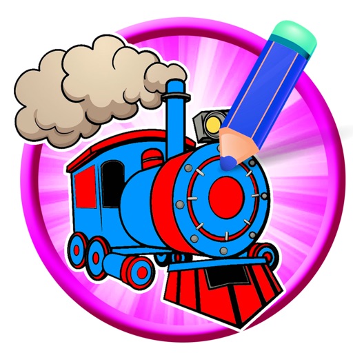 Peter Train Coloring Page Paint Game Free For Kids icon