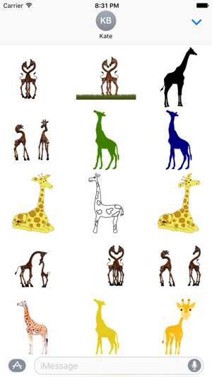 Giraffe Sticker Pack(圖2)-速報App