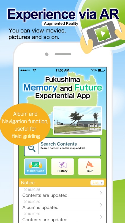 Fukushima Memory and Future Experiential App