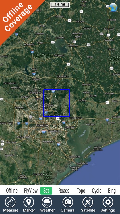 Lake Houston Texas HD GPS fishing map offline screenshot-4