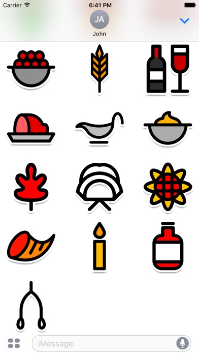Colorful Thanksgiving Stickers screenshot 4